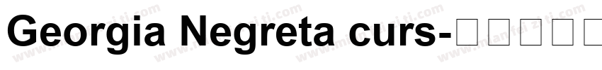 Georgia Negreta curs字体转换